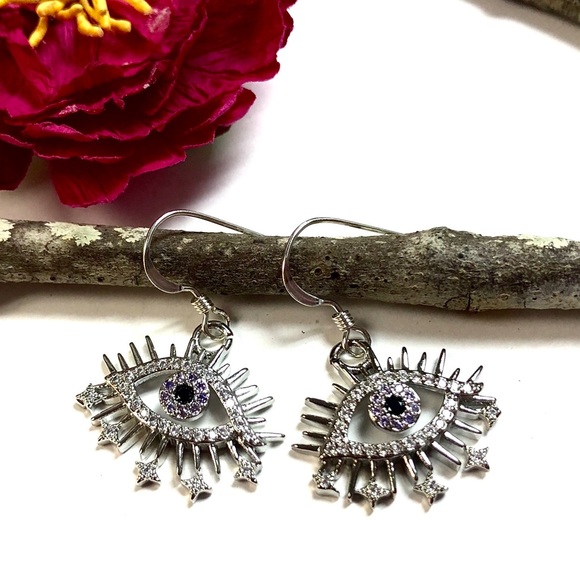 jasmines jewels Jewelry - Evil Eye Earrings, Hamsa, Protection, Minimalist